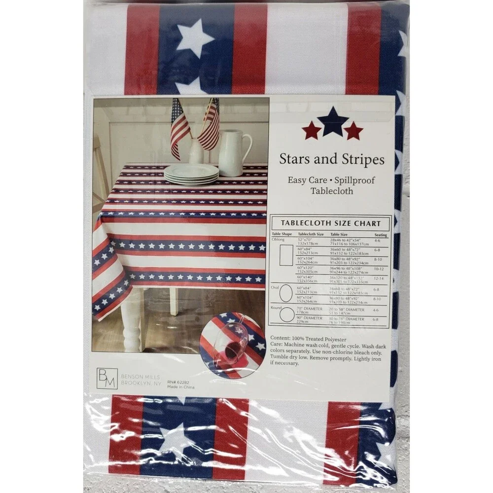 Printed Fabric Tablecloth,52